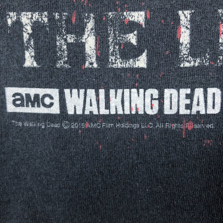 Jerzees THE WALKING DEAD Movie Long-Sleeve T-Shirt (Men's XL equivalent) cotton black type Vintage Second Hand