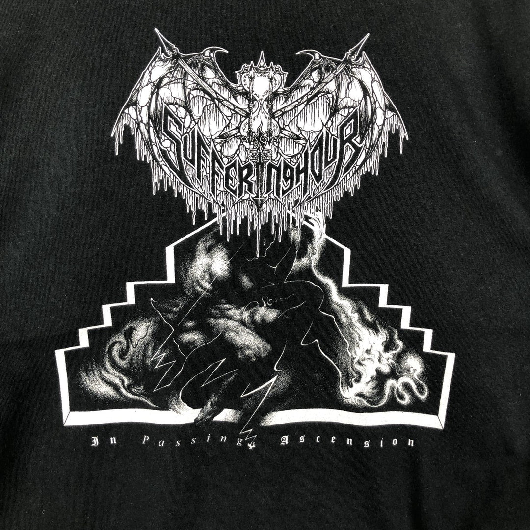 Suffering Hour Long-Sleeve T-Shirt (Men's Size L) unclear black type Vintage Second Hand