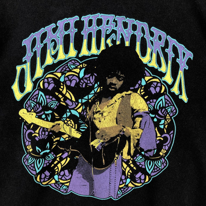 JIMI HENDRIX Long-Sleeve Band T-Shirt (Men's Size L) unclear black type Vintage Second Hand