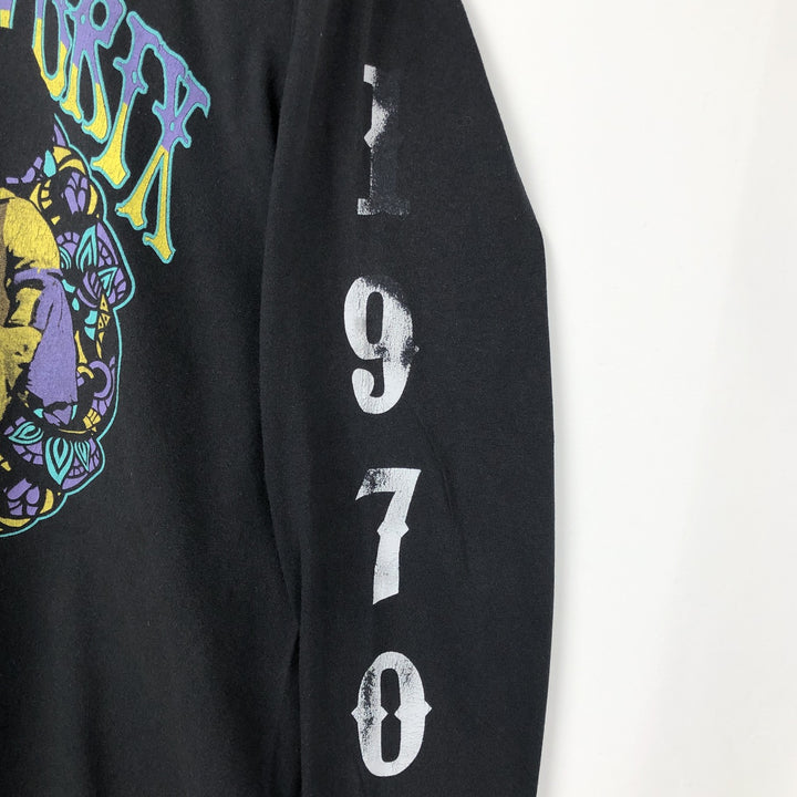 JIMI HENDRIX Long-Sleeve Band T-Shirt (Men's Size L) unclear black type Vintage Second Hand