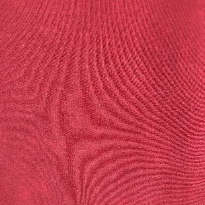 MICKEY MOUSE & DONALD DUCK Long-Sleeve T-Shirt (Men's XL equivalent) cotton burgundy type Vintage Second Hand