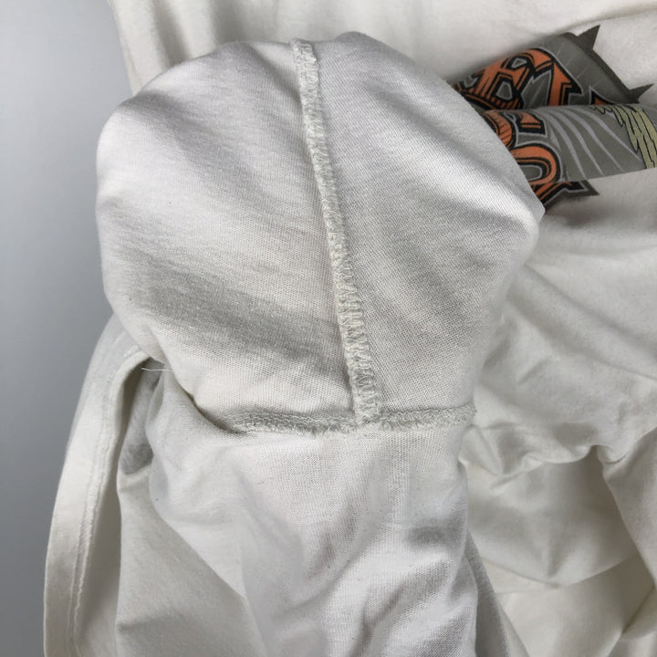 Harley-Davidson Eagle Pattern Motorcycle Long Sleeve T-Shirt, Men's XXL cotton white type Vintage Second Hand