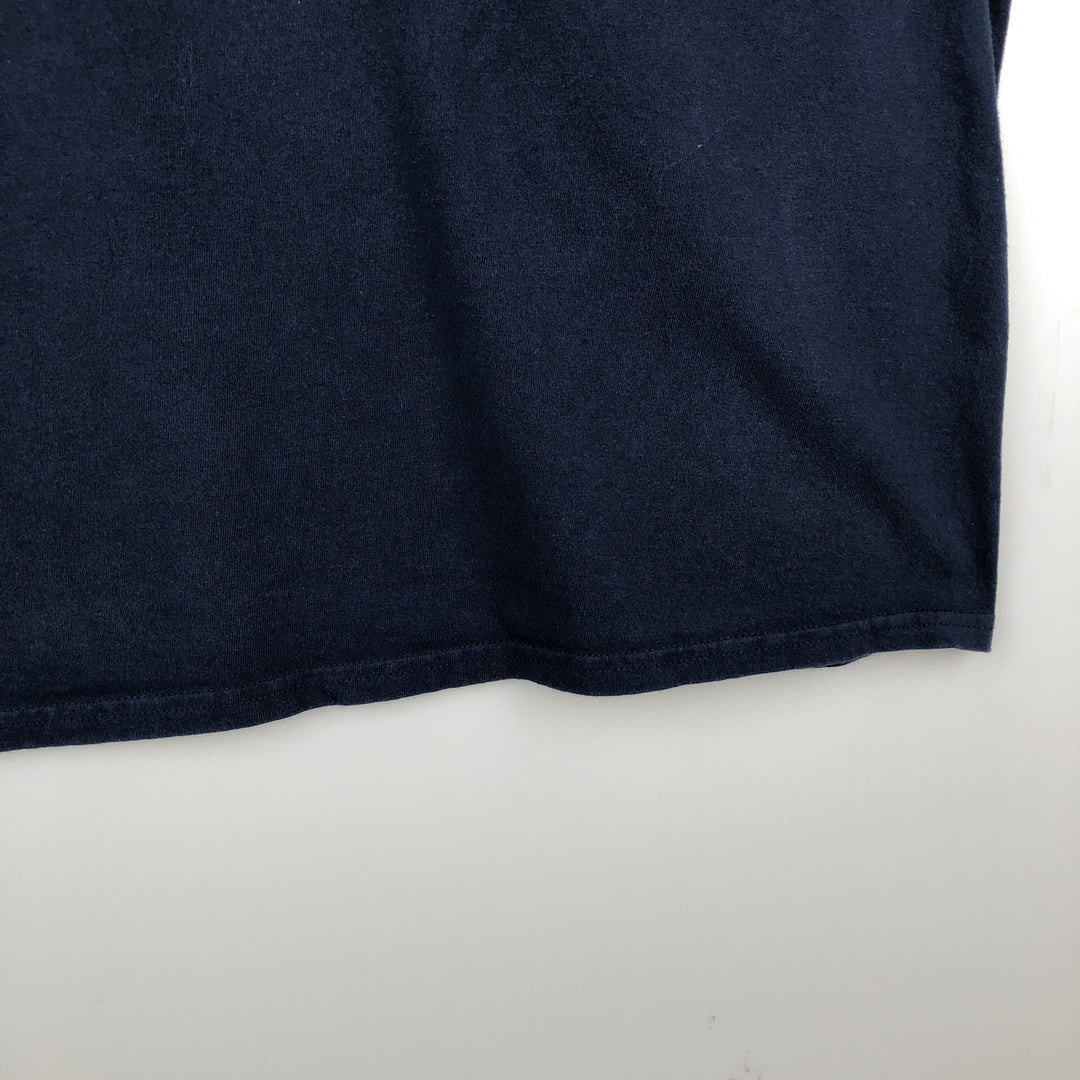 Harley-Davidson Motorcycle Long Sleeve T-Shirt, Men's Size XL unclear navy blue type Vintage Second Hand