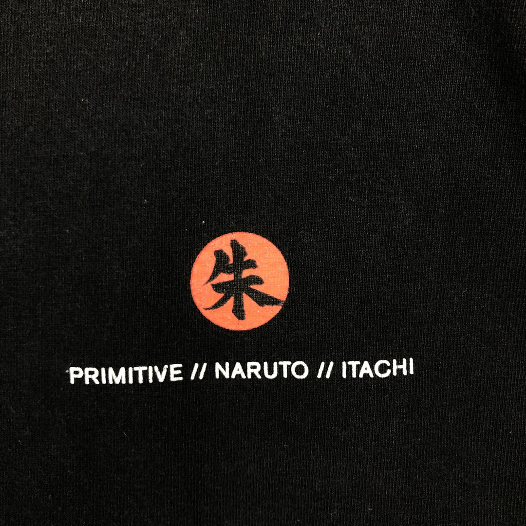 PRIMITIVE NARUTO SHIPPUDEN Uchiha Itachi Character Print Long-Sleeve T-Shirt (Men's XL equivalent) cotton black type Vintage Second Hand