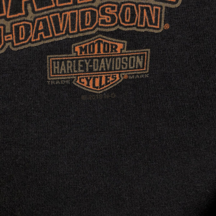 Harley-Davidson Motorcycle Long Sleeve T-Shirt, Men's Size XL unclear black type Vintage Second Hand