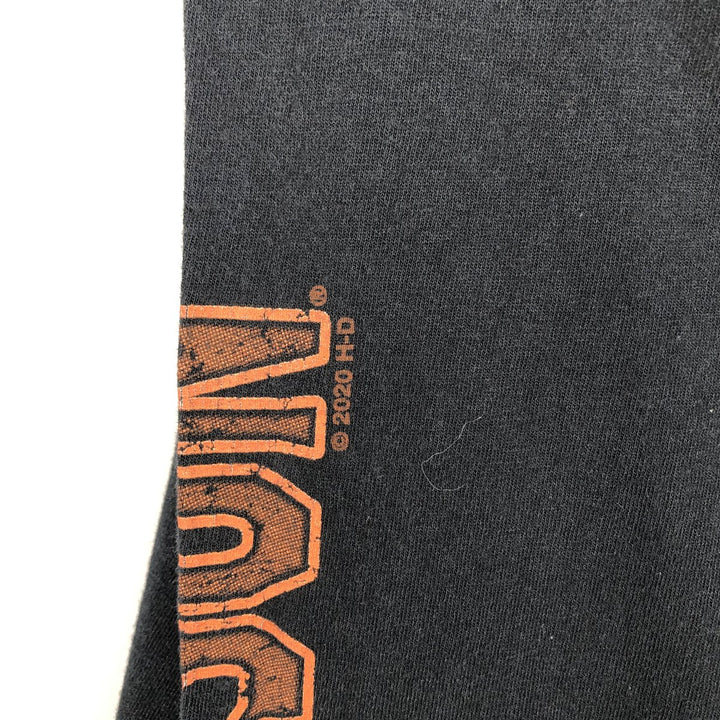 Harley-Davidson Motorcycle Long Sleeve T-Shirt, Men's Size L unclear black type Vintage Second Hand
