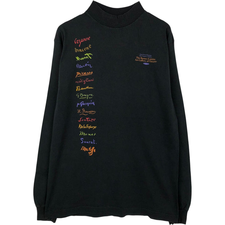 90'S Fruit of the Loom Long-Sleeve T-Shirt, Men's Size M (Equivalent), Vintage cotton black type Vintage Second Hand