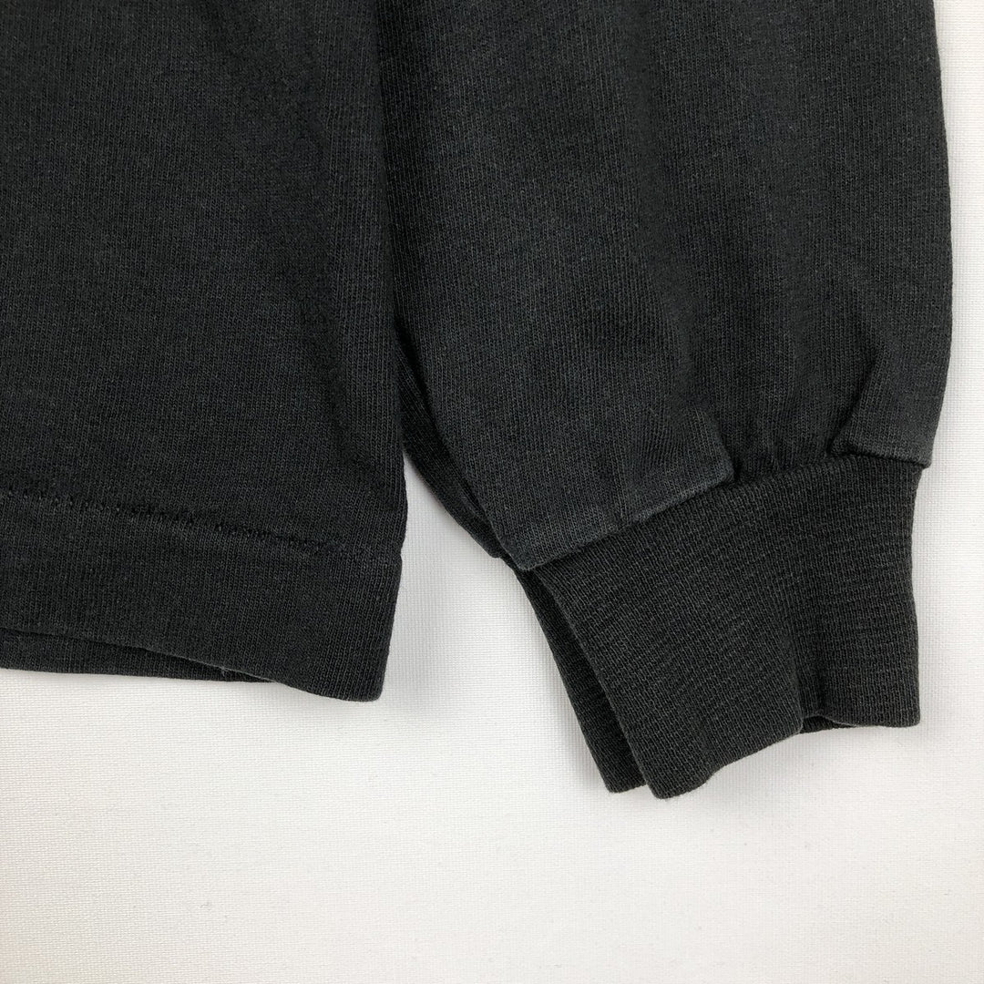 90'S Fruit of the Loom Long-Sleeve T-Shirt, Men's Size M (Equivalent), Vintage cotton black type Vintage Second Hand