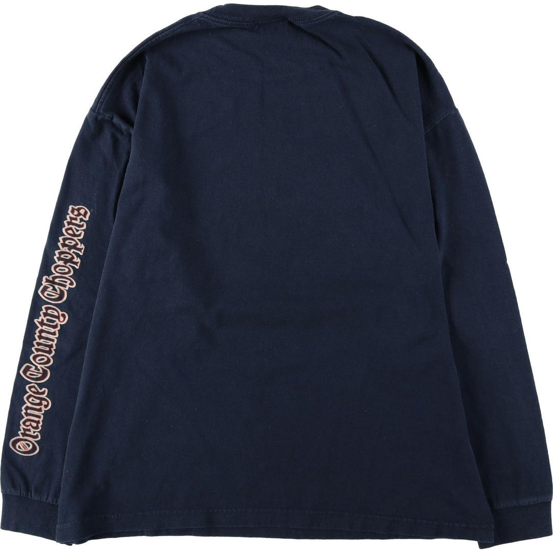 ORANGE COUNTY CHOPPERS Motorcycle Long-Sleeve T-Shirt (Men's XL equivalent) cotton black type Vintage Second Hand