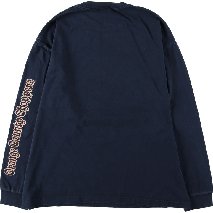 ORANGE COUNTY CHOPPERS Motorcycle Long-Sleeve T-Shirt (Men's XL equivalent) cotton black type Vintage Second Hand