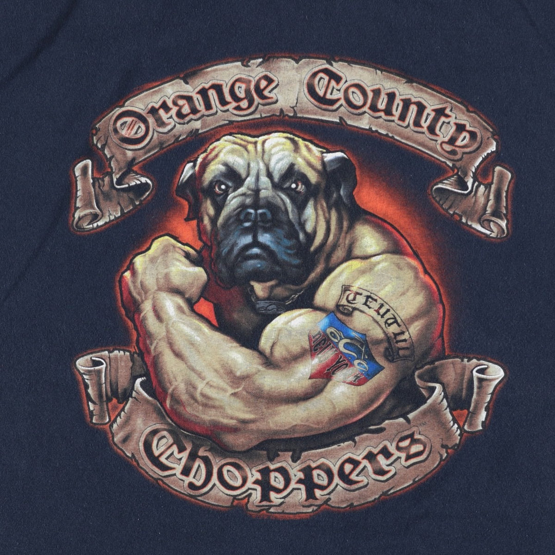 ORANGE COUNTY CHOPPERS Motorcycle Long-Sleeve T-Shirt (Men's XL equivalent) cotton black type Vintage Second Hand