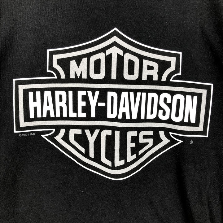 00'S Harley-Davidson Long Sleeve T-Shirt, Men's Size S cotton black type Vintage Second Hand
