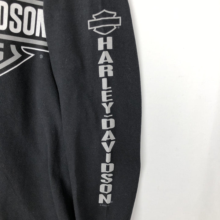 00'S Harley-Davidson Long Sleeve T-Shirt, Men's Size S cotton black type Vintage Second Hand