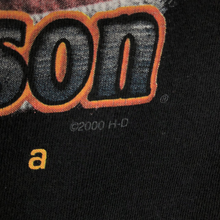00'S Harley-Davidson Long Sleeve T-Shirt, Men's Size S cotton black type Vintage Second Hand
