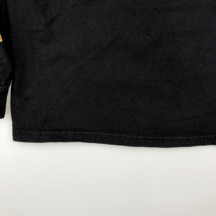 Harley-Davidson Fire Pattern Crocodile Print Motorcycle Long-Sleeve T-Shirt (Men's Size M) unclear black type Vintage Second Hand