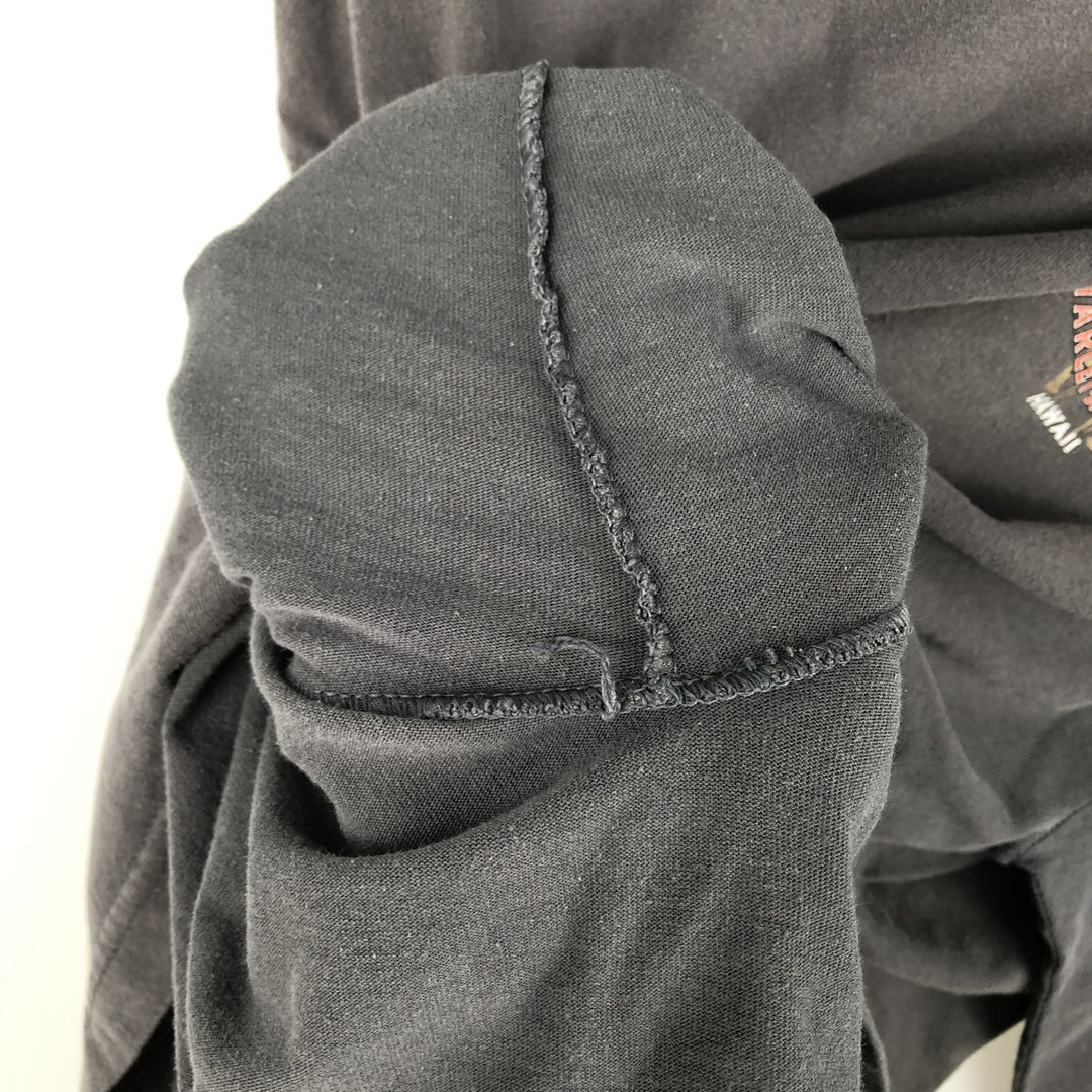 Harley-Davidson Motorcycle Long-Sleeve T-Shirt (Men's Size XL) cotton Charcoal Vintage Second Hand