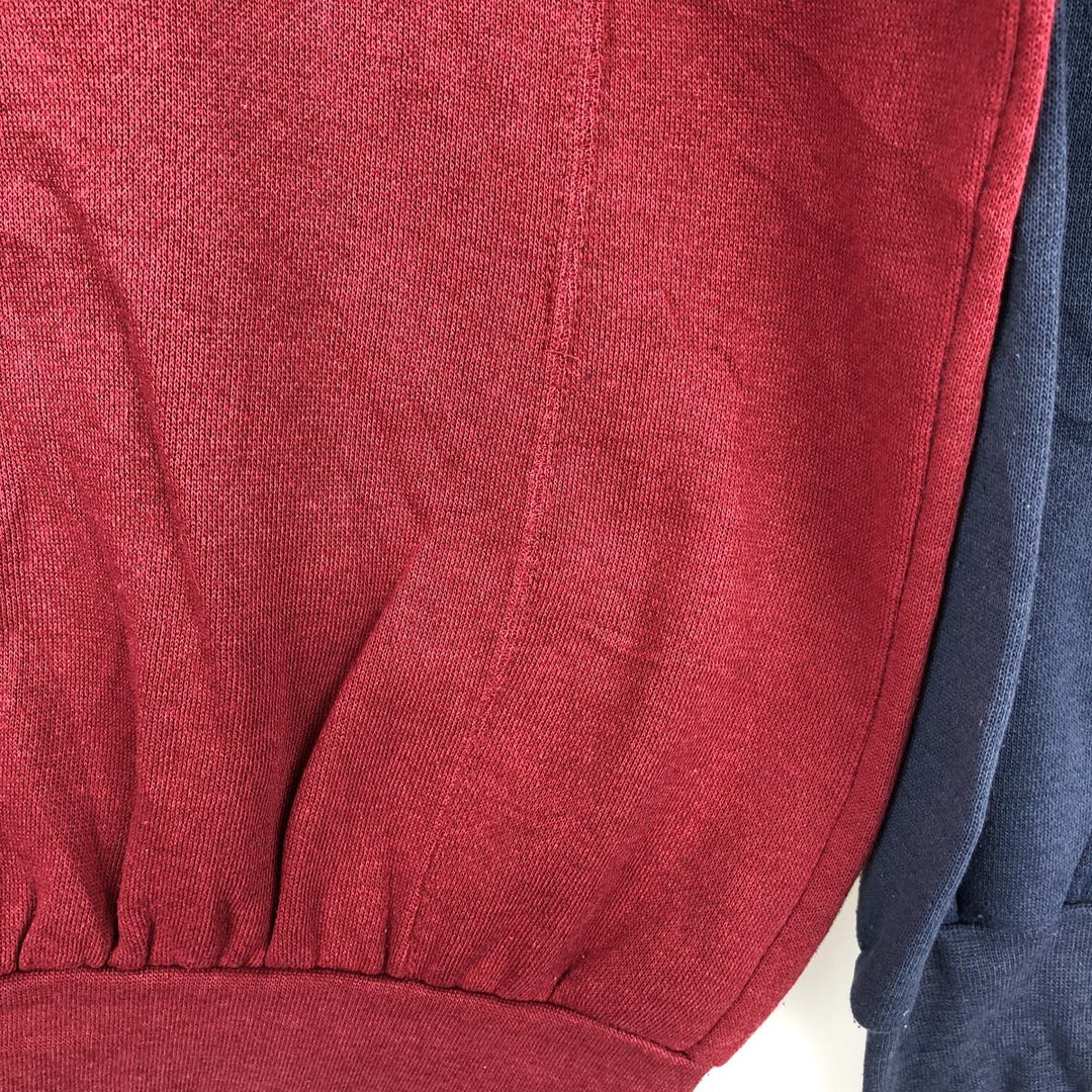 HANG TEN Two-Tone Print Sweatshirt (Men's Size M) polyester navy blue type Vintage Second Hand