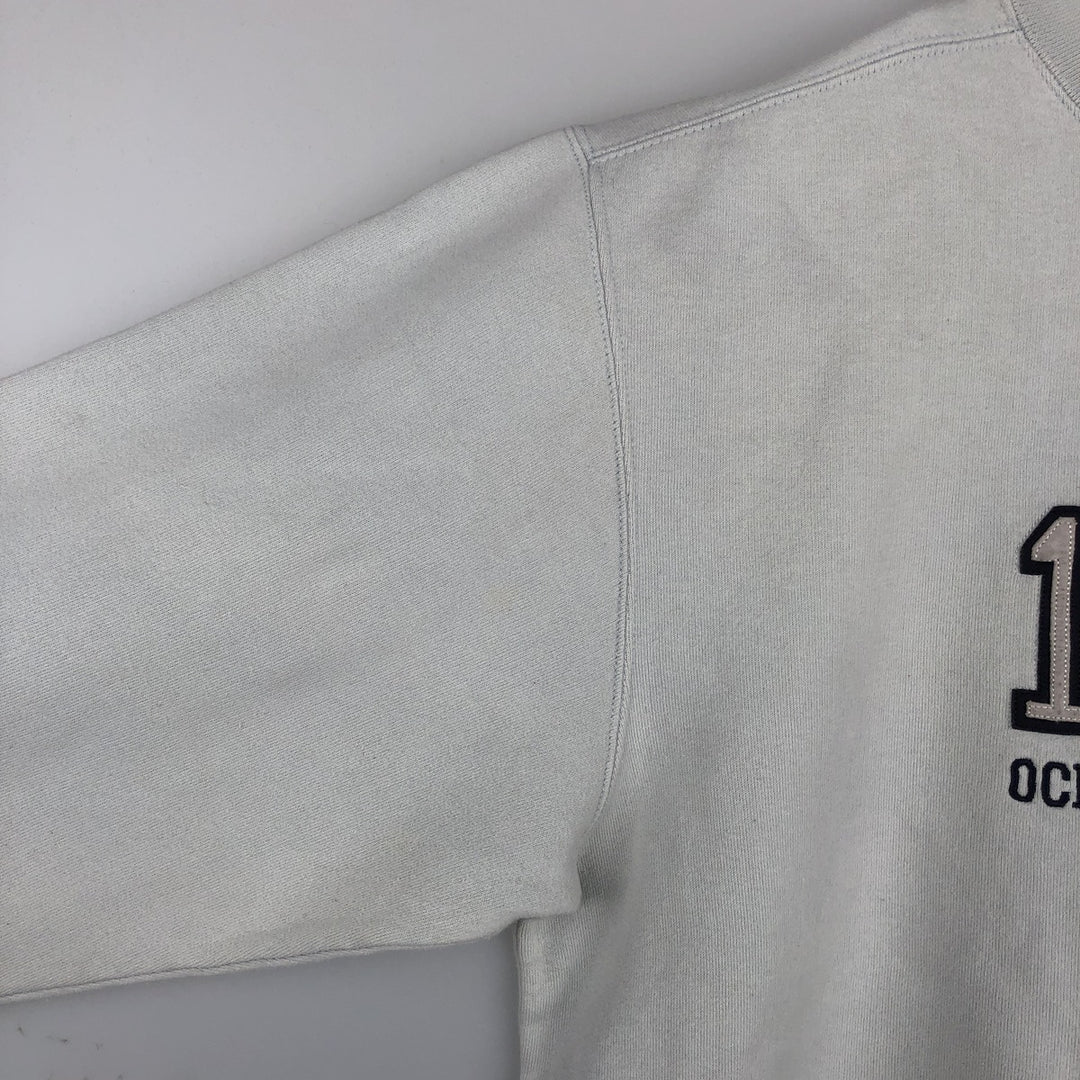 90'S Ocean Pacific logo sweatshirt, men's size L equivalent, vintage. unclear Blue type light blue Vintage Second Hand