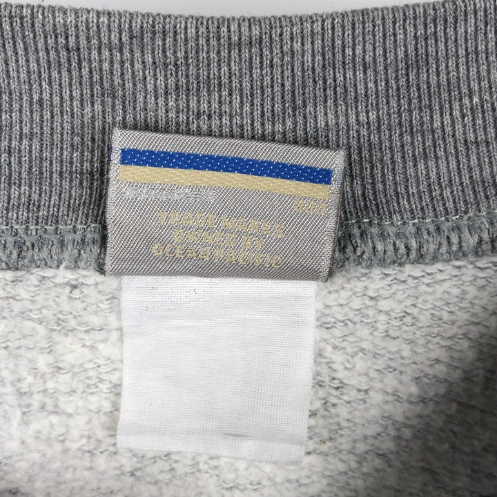 90'S Ocean Pacific printed sweatshirt, men's size L equivalent, vintage. unclear gray type Vintage Second Hand