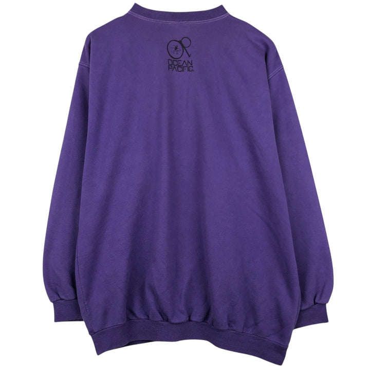 Ocean Pacific printed sweatshirt, men's size XL (approx.) unclear purple type Vintage Second Hand
