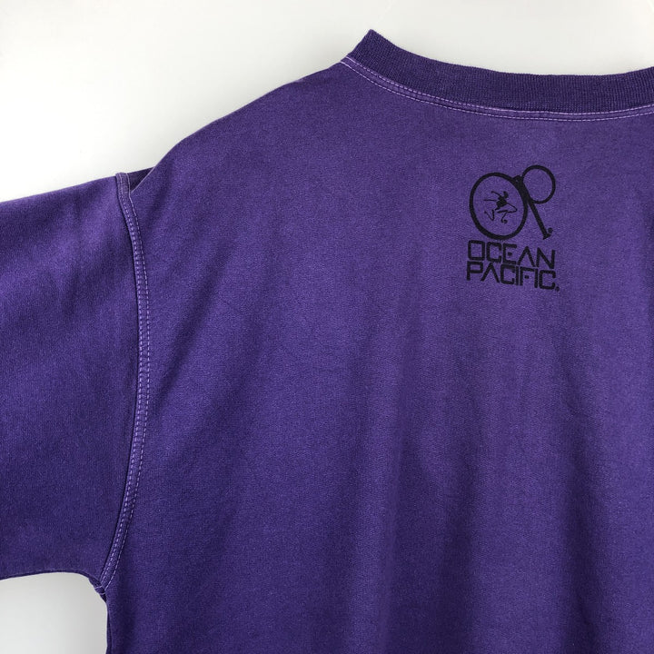 Ocean Pacific printed sweatshirt, men's size XL (approx.) unclear purple type Vintage Second Hand
