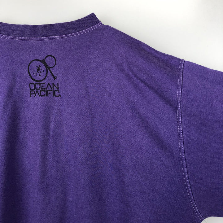 Ocean Pacific printed sweatshirt, men's size XL (approx.) unclear purple type Vintage Second Hand
