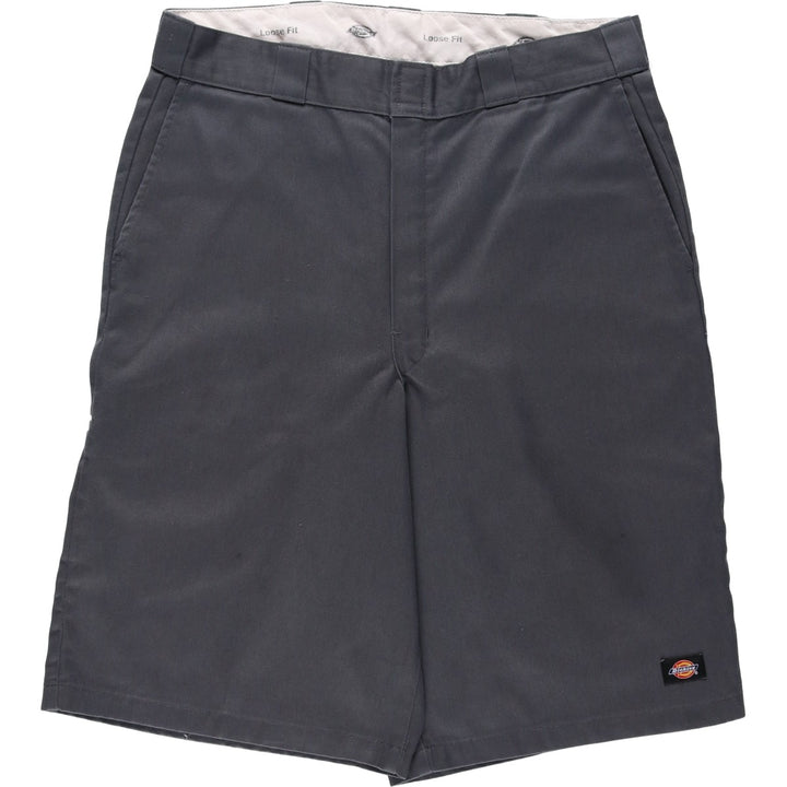 Dickies Loose Fit Work Shorts, Half Pants, Men's, W36 equivalent polyester gray type Vintage Second Hand