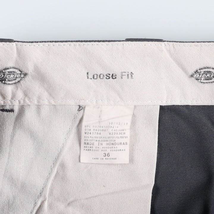 Dickies Loose Fit Work Shorts, Half Pants, Men's, W36 equivalent polyester gray type Vintage Second Hand