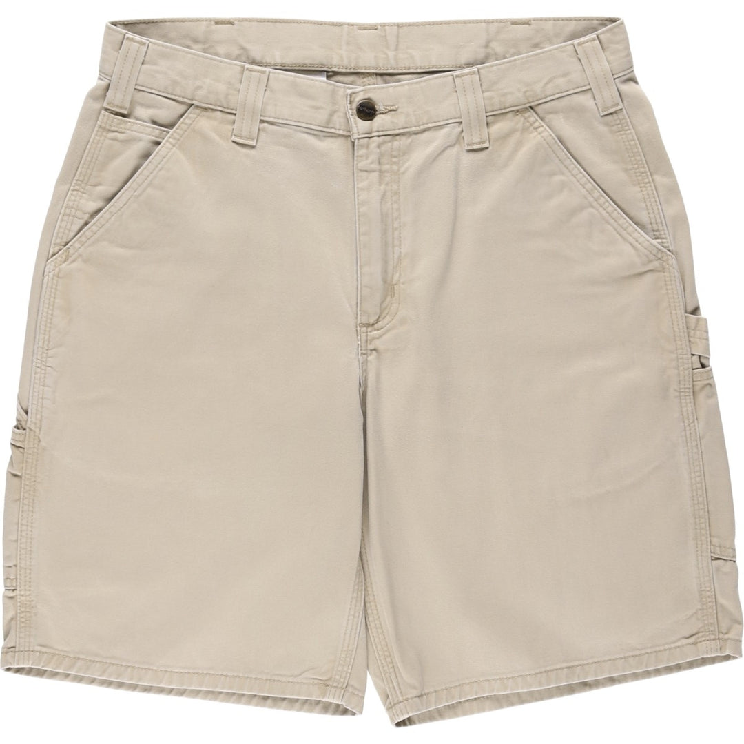 Carhartt Relaxed Fit Painter Shorts, Men's Size W34 (approx.) cotton Beige type Vintage Second Hand