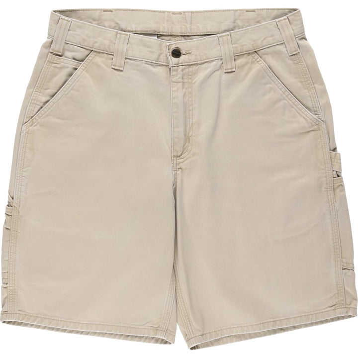 Carhartt Relaxed Fit Painter Shorts, Men's Size W34 (approx.) cotton Beige type Vintage Second Hand