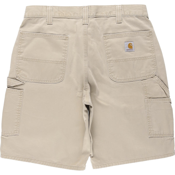 Carhartt Relaxed Fit Painter Shorts, Men's Size W34 (approx.) cotton Beige type Vintage Second Hand