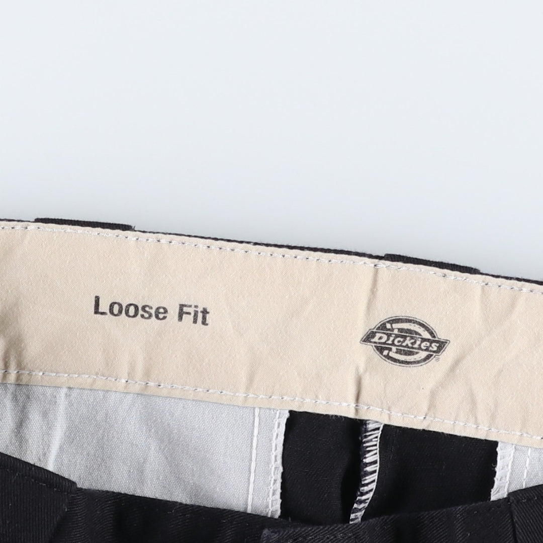 Dickies Loose Fit Work Shorts, Half Pants, Men's, W30 equivalent polyester black type Vintage Second Hand