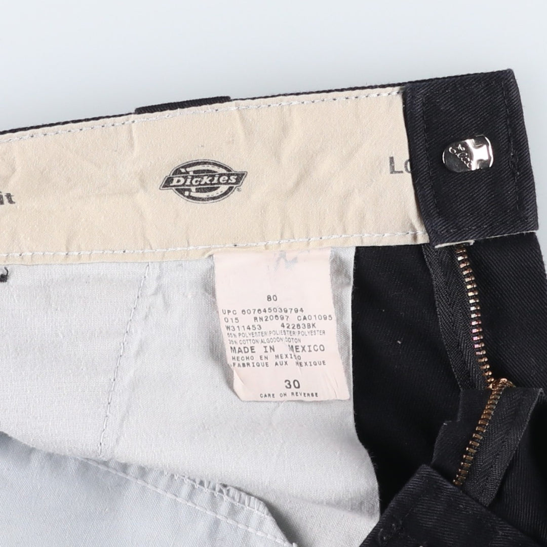 Dickies Loose Fit Work Shorts, Half Pants, Men's, W30 equivalent polyester black type Vintage Second Hand