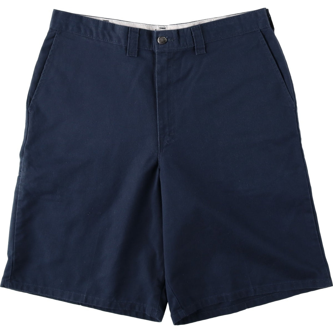 Dickies Work Shorts, Half Pants, Men's, W36 equivalent polyester navy blue type Vintage Second Hand