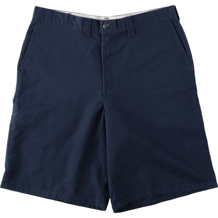 Dickies Work Shorts, Half Pants, Men's, W36 equivalent polyester navy blue type Vintage Second Hand