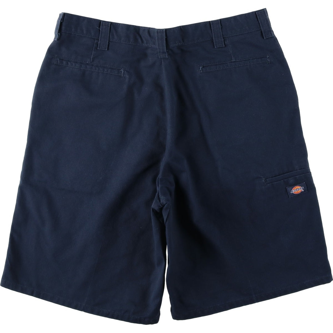 Dickies Work Shorts, Half Pants, Men's, W36 equivalent polyester navy blue type Vintage Second Hand