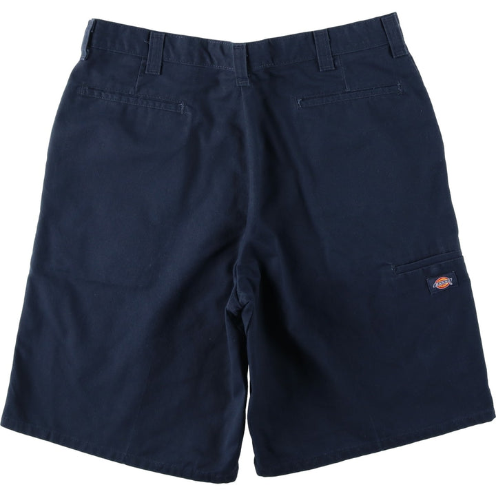 Dickies Work Shorts, Half Pants, Men's, W36 equivalent polyester navy blue type Vintage Second Hand