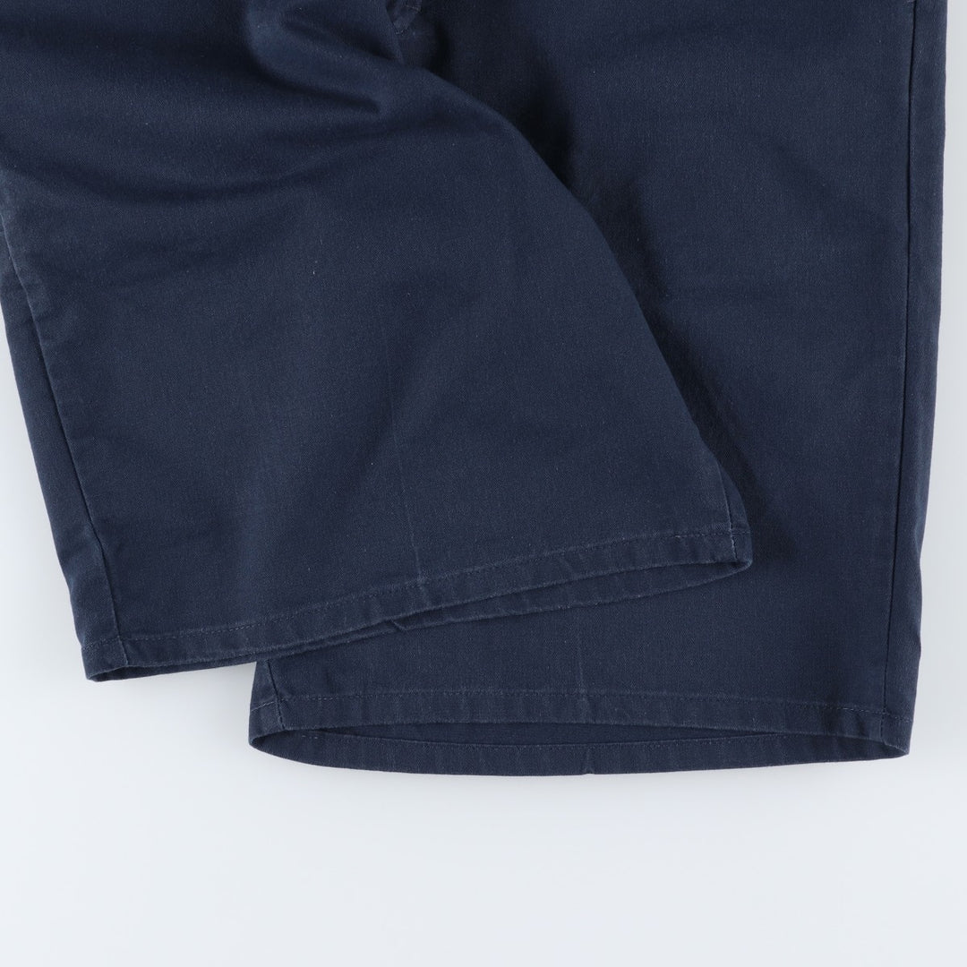 Dickies Work Shorts, Half Pants, Men's, W36 equivalent polyester navy blue type Vintage Second Hand
