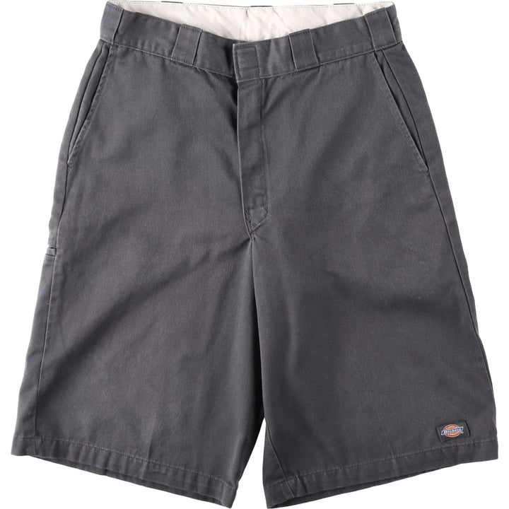 Dickies Work Shorts, Half Pants, Men's, W31 equivalent polyester Charcoal Vintage Second Hand