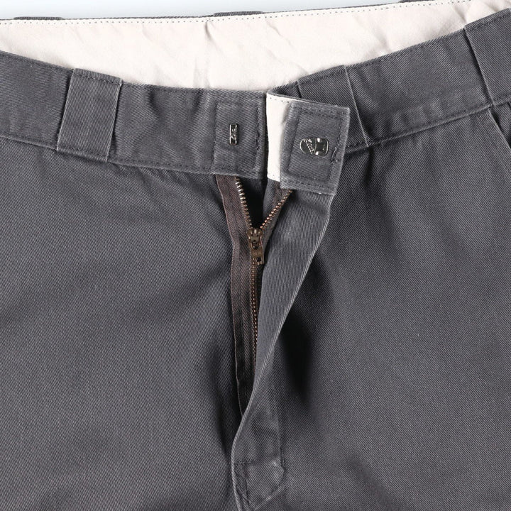 Dickies Work Shorts, Half Pants, Men's, W31 equivalent polyester Charcoal Vintage Second Hand