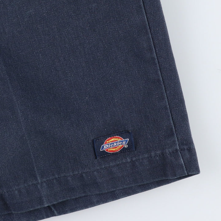 Dickies Work Shorts, Half Pants, Men's, W32 equivalent polyester navy blue type Vintage Second Hand