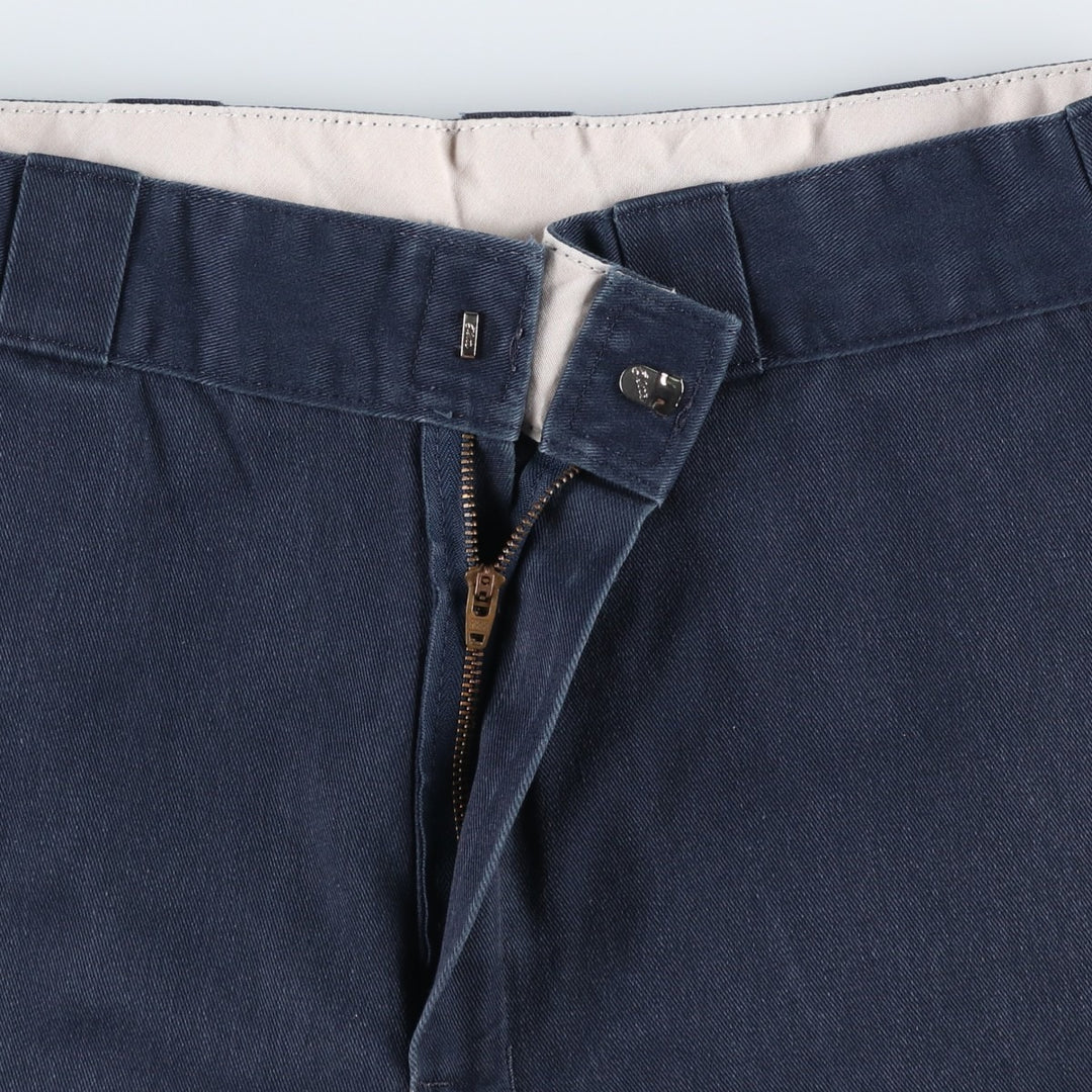 Dickies Work Shorts, Half Pants, Men's, W32 equivalent polyester navy blue type Vintage Second Hand