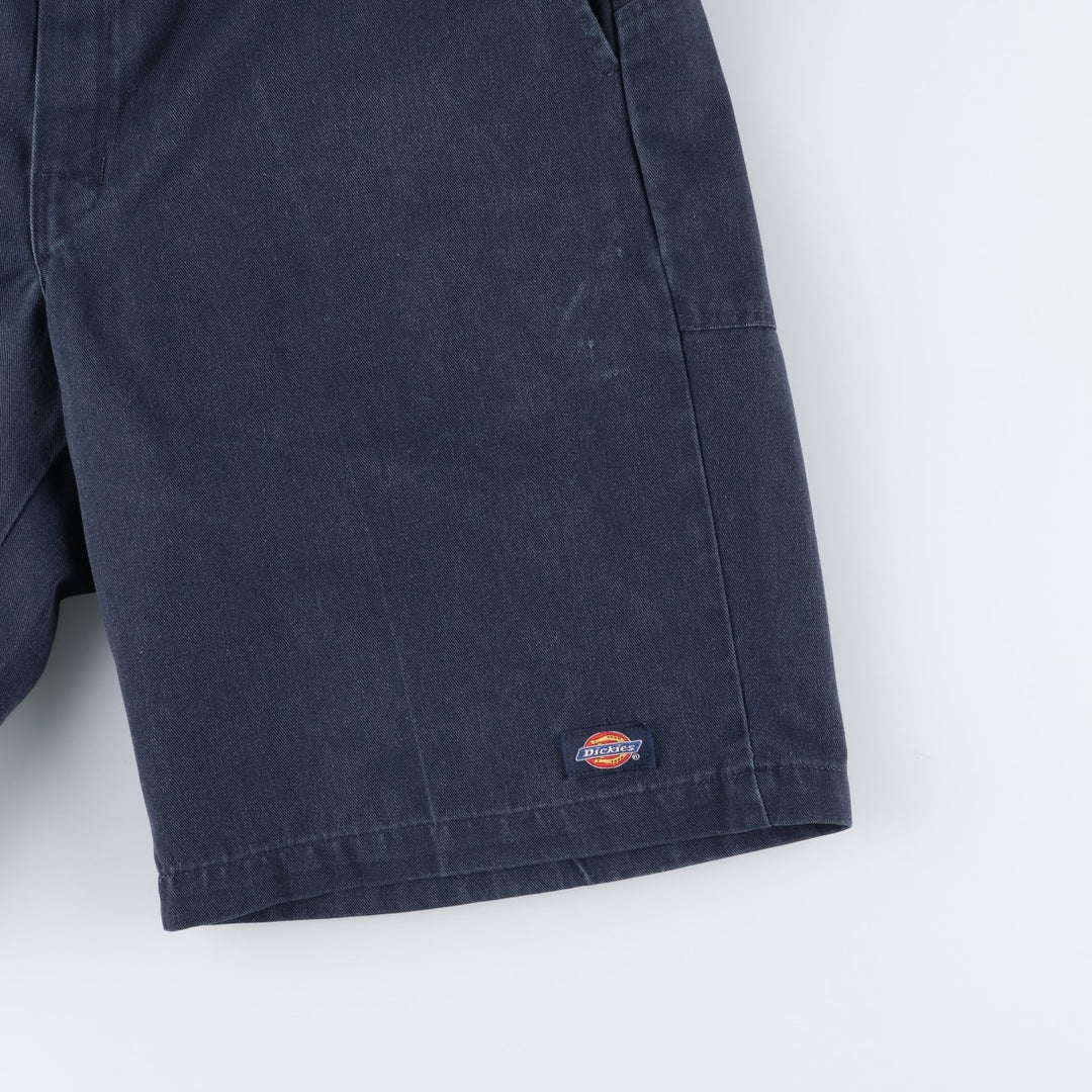 Dickies Work Shorts, Half Pants, Men's, W32 equivalent polyester navy blue type Vintage Second Hand