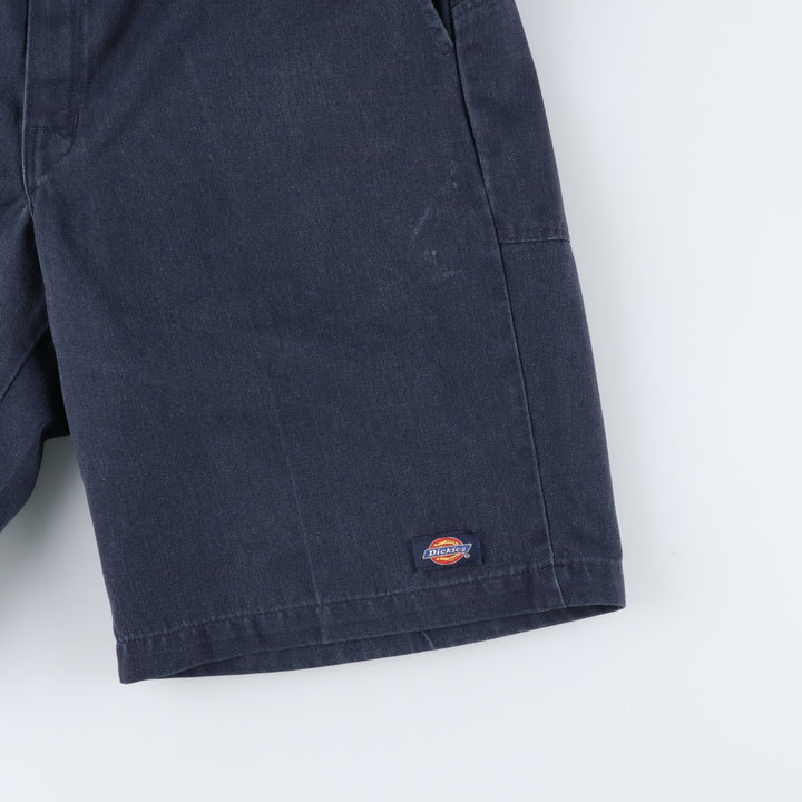 Dickies Work Shorts, Half Pants, Men's, W32 equivalent polyester navy blue type Vintage Second Hand