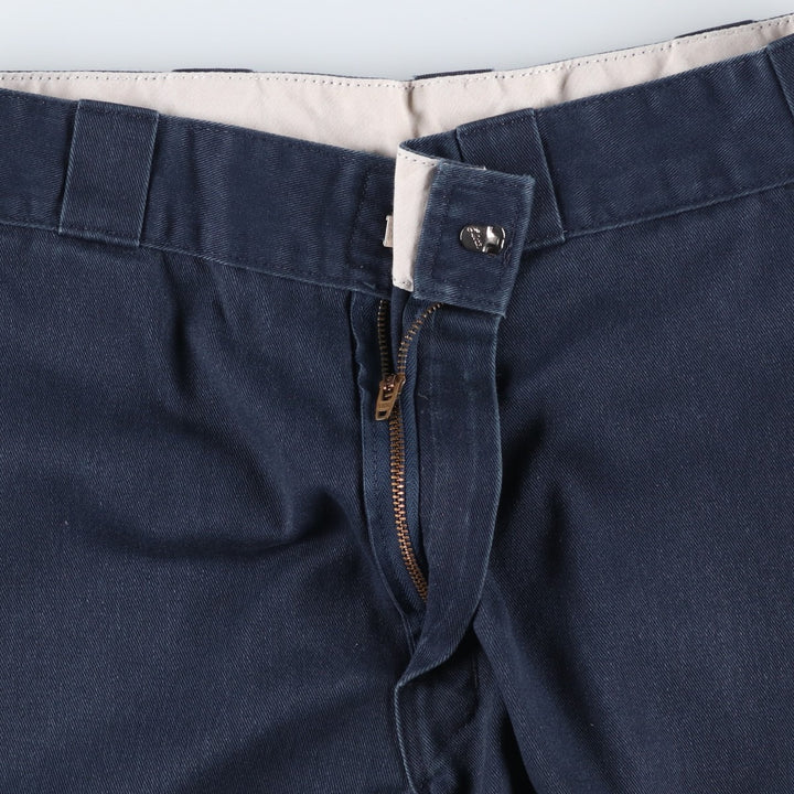 Dickies Work Shorts, Half Pants, Men's, W32 equivalent polyester navy blue type Vintage Second Hand
