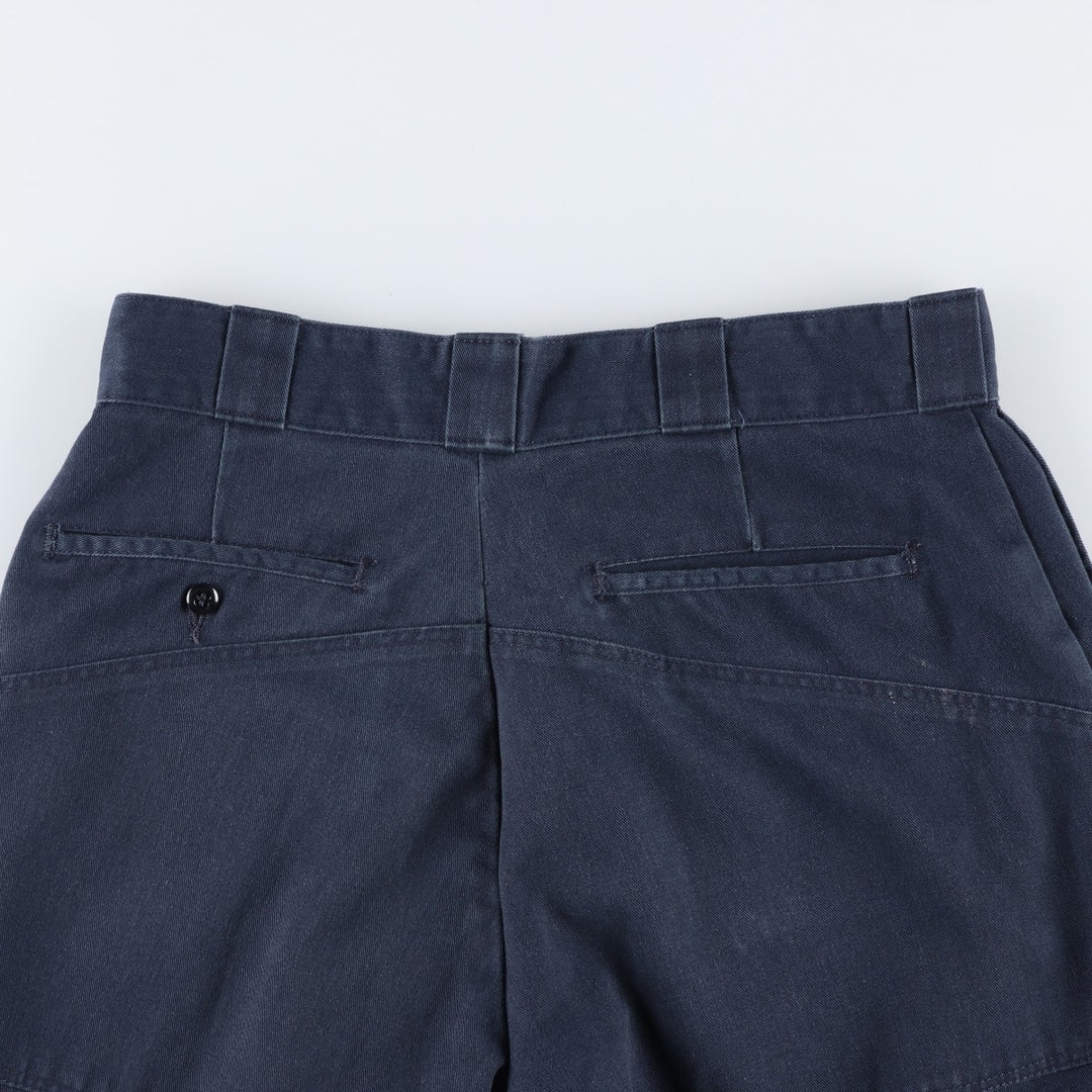 Dickies Work Shorts, Half Pants, Men's, W32 equivalent polyester navy blue type Vintage Second Hand
