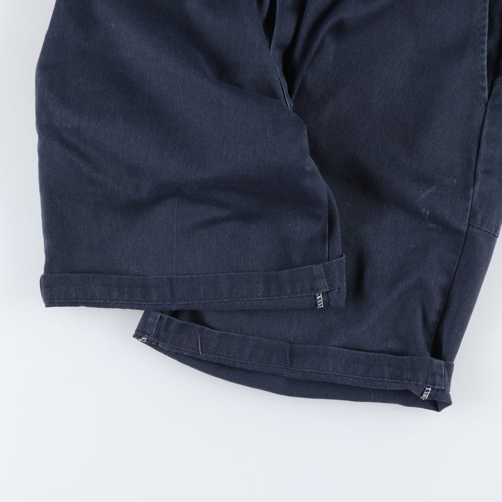 Dickies Work Shorts, Half Pants, Men's, W32 equivalent polyester navy blue type Vintage Second Hand