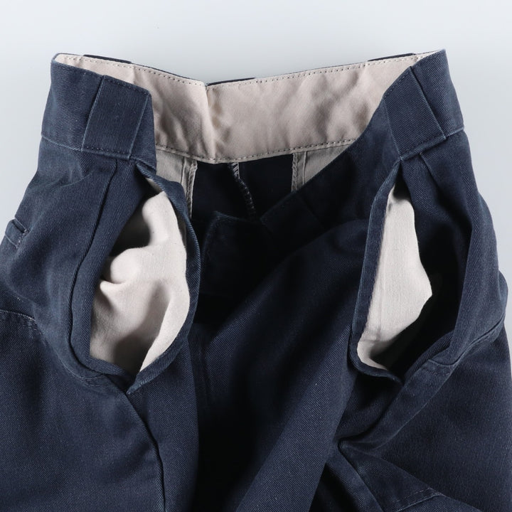 Dickies Work Shorts, Half Pants, Men's, W32 equivalent polyester navy blue type Vintage Second Hand