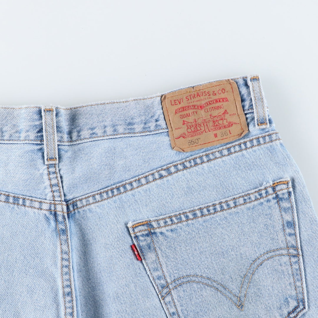 Levi's 550 Relaxed Fit Denim Shorts, Men's Size W37 cotton Blue type light blue Vintage Second Hand