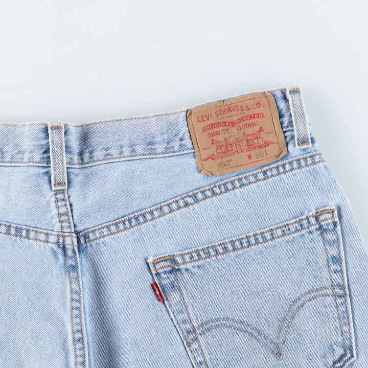 Levi's 550 Relaxed Fit Denim Shorts, Men's Size W37 cotton Blue type light blue Vintage Second Hand